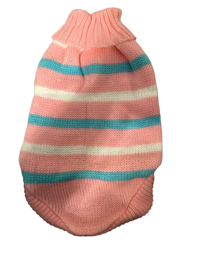 Cute Lapel Collar Striped Sweater for Puppies or Small Dogs - 4 Legs R Us