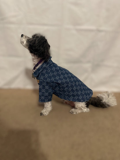 Fashion Button Design Pet Jacket - 4 Legs R Us