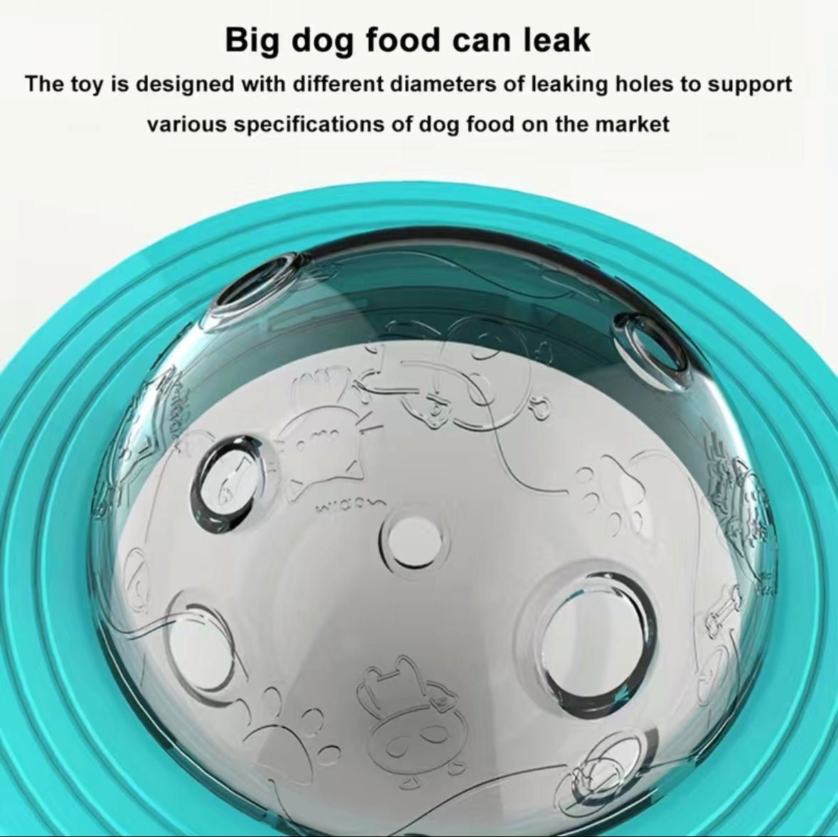 Interactive Dog Ball Toy - Food Dispensing - 4 Legs R Us