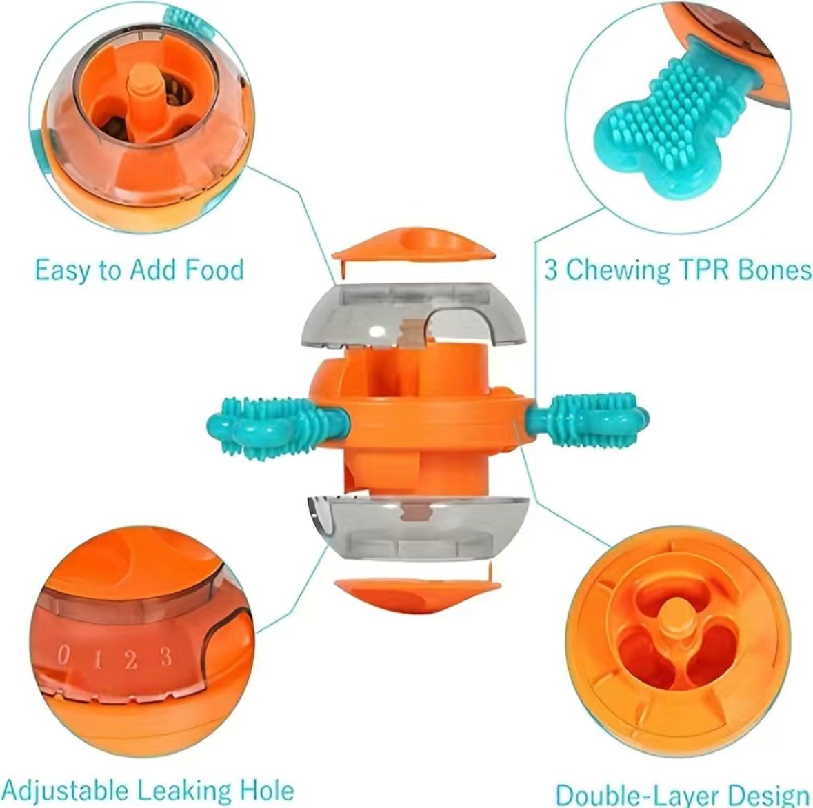 Interactive Food Dispensing Dog Toy - 4 Legs R Us