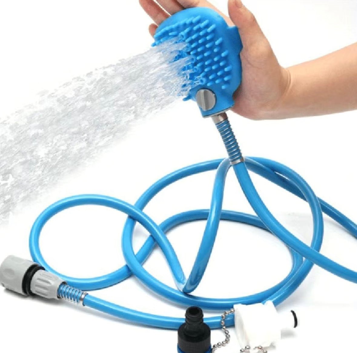 Pet Bath Hose and Brush - 4 Legs R Us