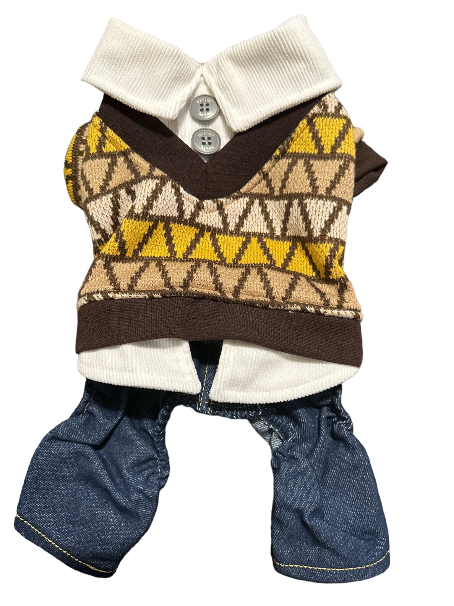 Pet One Piece Jean and Sweater Set - 4 Legs R Us