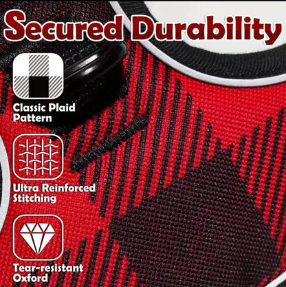 Plaid Reflective 4-in-1 Adjustable Harness Set - 4 Legs R Us