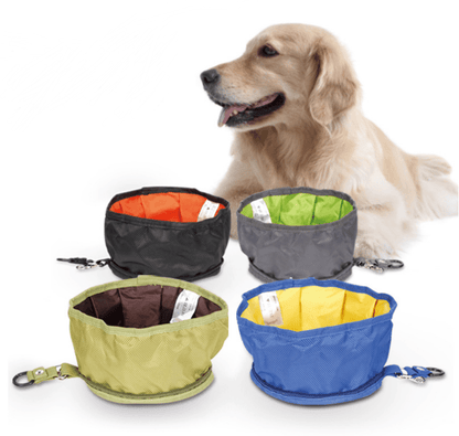 Portable Zippered Collapsible Pet Bowl - 4 Legs R Us