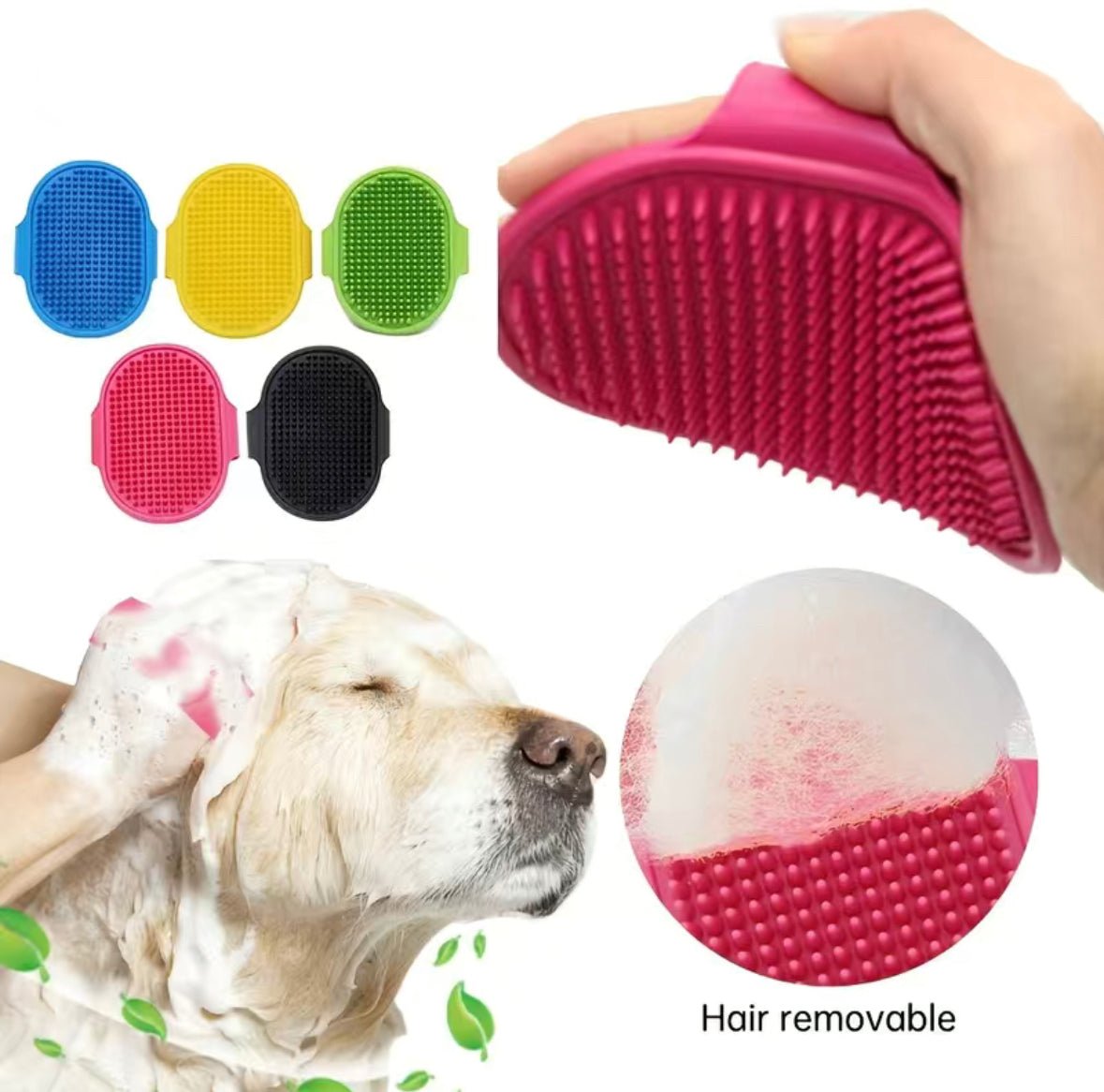 Scrub-a-Roo Pet Grooming Brush - 4 Legs R Us