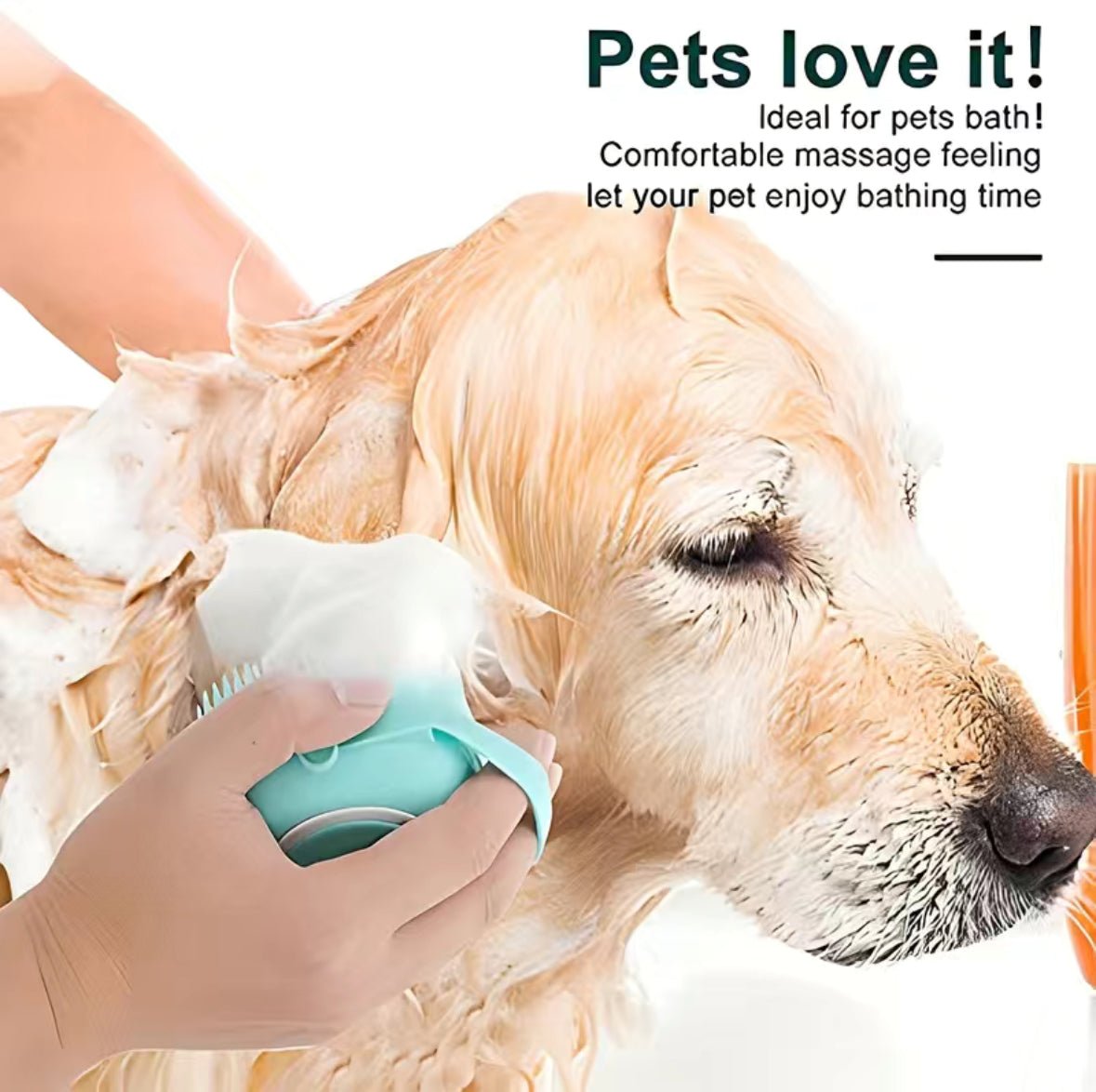 Silicon Pet Bath Brush - 4 Legs R Us