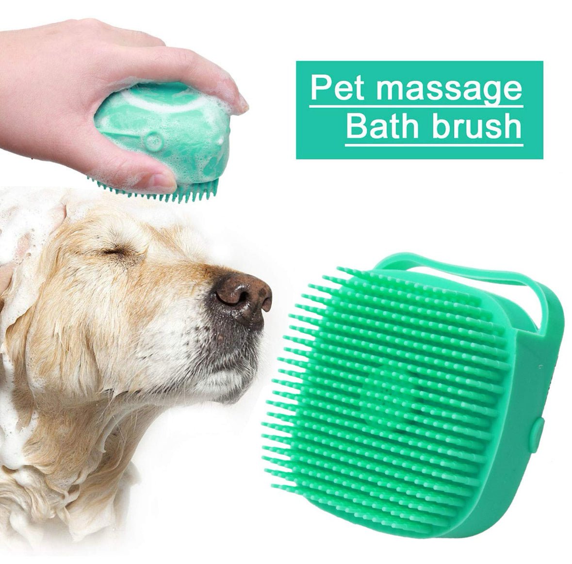 Silicon Pet Bath Brush - 4 Legs R Us