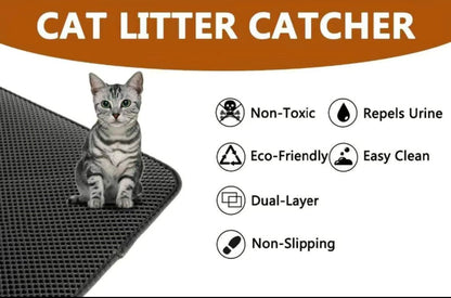 Waterproof Cat Double Layer Litter Mat - 4 Legs R Us